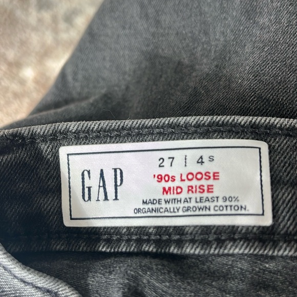 Gap Mid Rise '90s Loose Jeans washed black - Picture 5 of 8